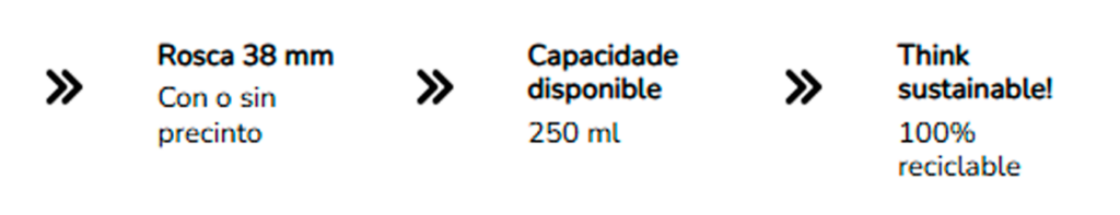 Características de la botella de plástico